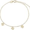 Xenox Xenox Xg9K7004G Armband Mit Anhanger Damen Madchen Drei Blumen Gelbgold 375/- | Armbander