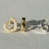 Campur Campur Ohrstecker -Heart- | 18Ct Vergoldet E1235Q | Ohrringe